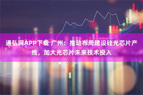 通弘网APP下载 广州：推动布局建设硅光芯片产线，加大光芯片未来技术投入